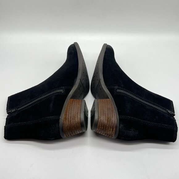 Josef Seibel 37 EU 6 - 6.5 US Daphne 44 Black Suede Leather Ankle Boots Shoes - Picture 8 of 14